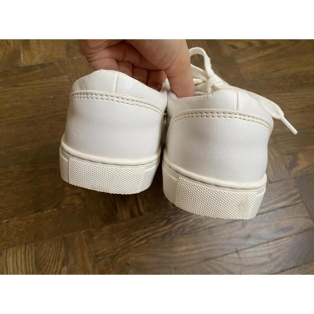 J. Crew Women’s 8.5 Road Trip Lace Up Sneakers Shoes White BC186 - Picture 7 of 10